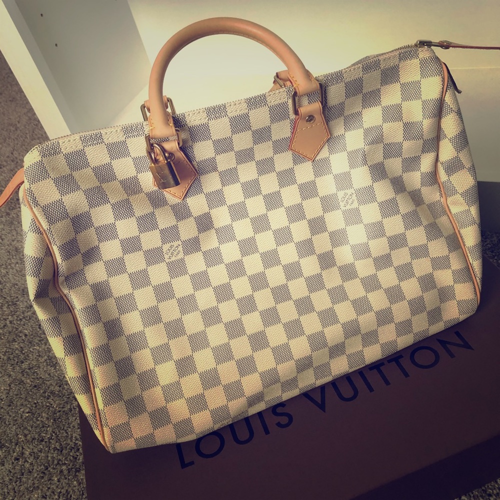 Authentic Louis Vuitton Speedy 35 Damier Azur!!!
